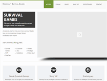 Tablet Screenshot of minecraft-survivalgames.net